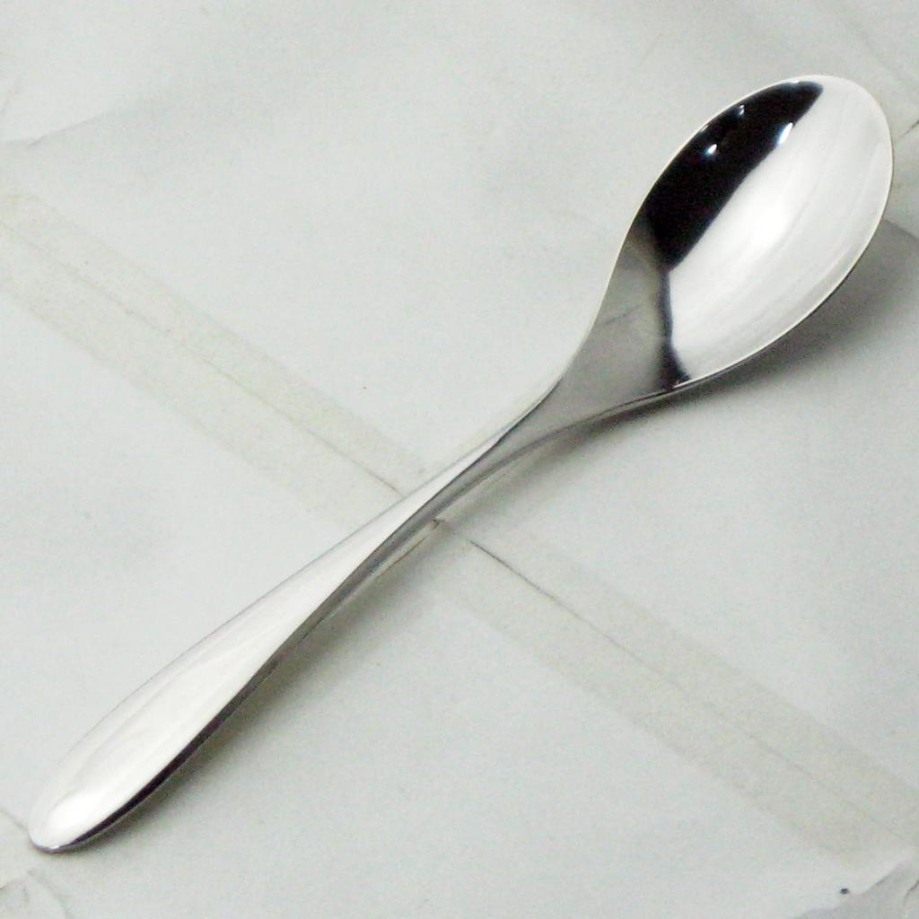 Nagao Sylph School Lunch Stainless Dishwasher Made in Japan for school lunches in Tsubame Spoon, 17.2cm, 18-8 Steel, Safe, Children's Spoon, (Adopted