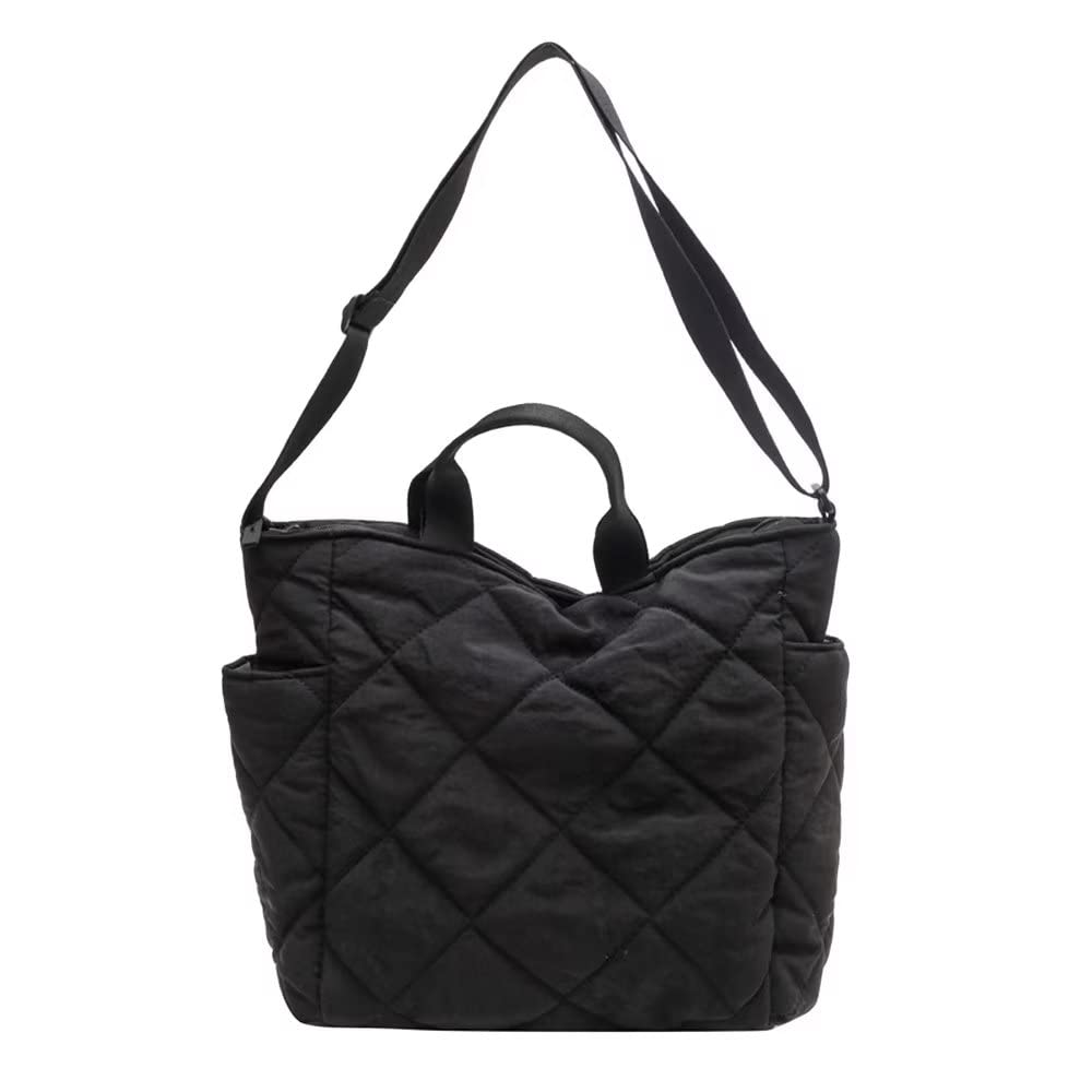 

[Uroi] Women s Large Capacity Lightweight Quilted Tote Bag, Shoulder Bag, Crossbody Bag, Handbag, Bag, Korean Fashion, Stylish, Cute