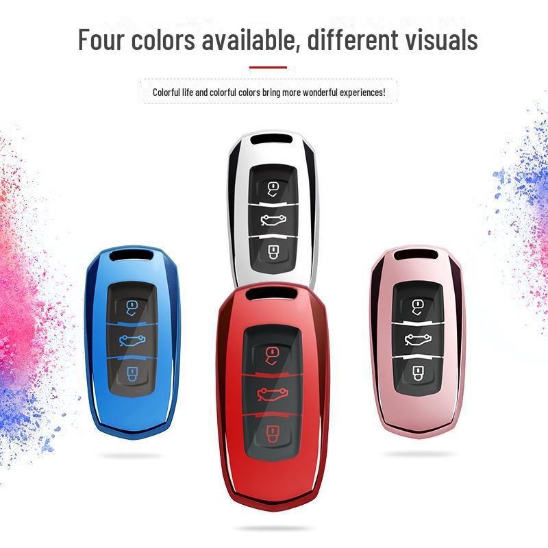 Geely Key Shell for GS Emgrand GL Boyue SUV New Vision Borui Car Key Protective Cover.