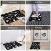 Floral Print Entrance Mat Carpet Living Room Dining Room Laundry Floor Mat Bath Balcony Hallway Non-slip Door Mat