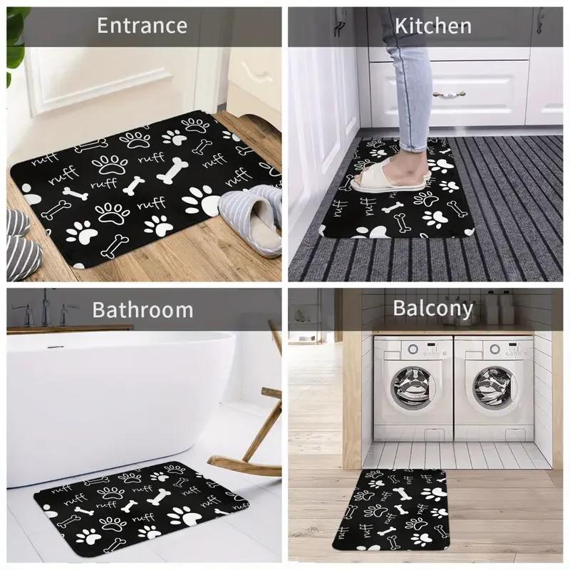 Halloween Ghost Printed Kitchen Carpet Living Room Dining Room Laundry Floor Mat Bath Balcony Hallway Non-slip Door Mat