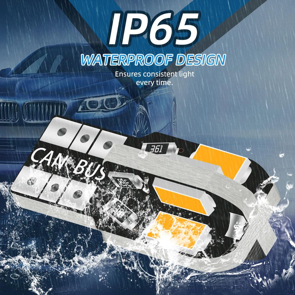 20pcs W5W T10 LED Bulbs Canbus 5730 8SMD 6000K 194 168 LED Car Interior Map Dome Lights Parking Light Auto Signal Lamp 12V Dome Lights 6