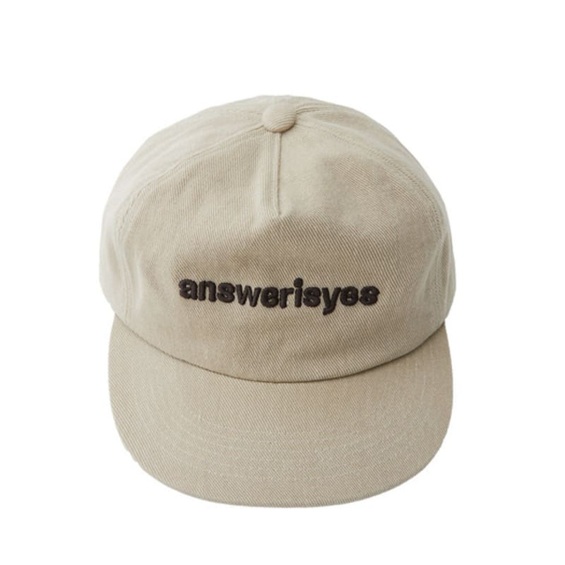 

answerisyes aiy logo cotton Cap Beige Beige