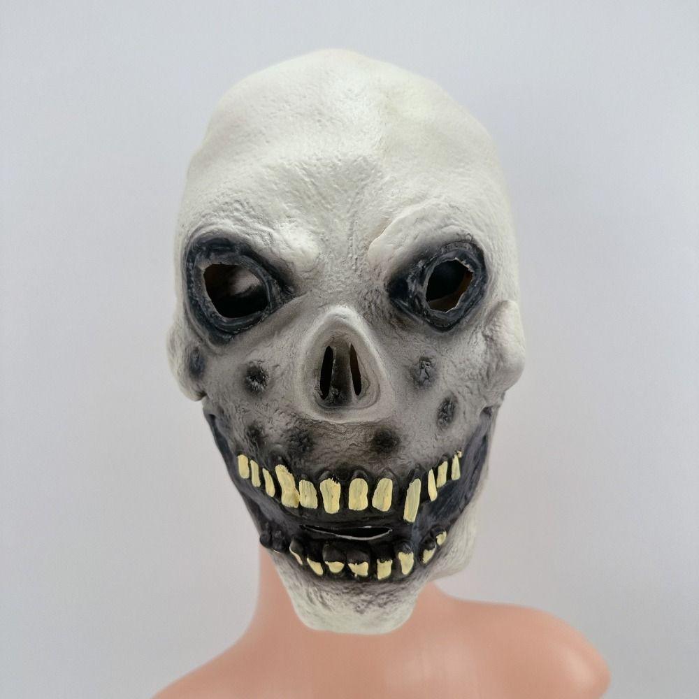 Spooky Scary Skull Headgear Realistic Full Face Mask Terrifying Cosplay Mask  Christmas Party