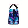 Lunch Bag with Butterfly Design, Insulated Tote for Work, Travel, And Picnics, Suitable for Back to School, Safe for Non-Food It