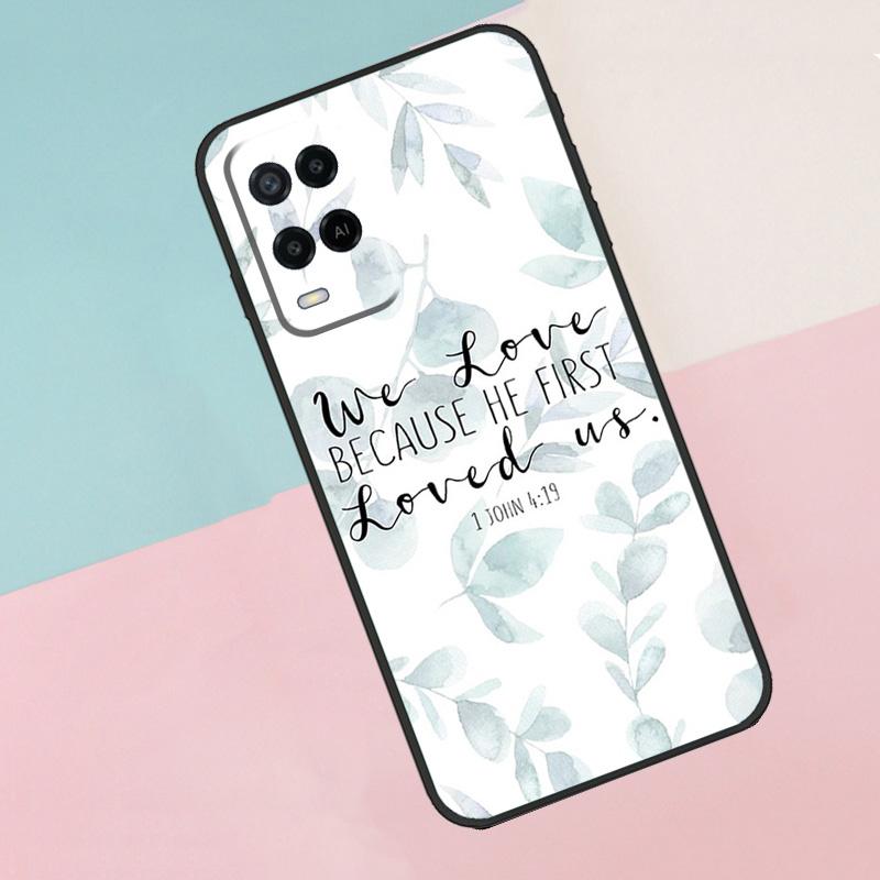 Bible Verse Christian Quote For Oppo A74 A94 A54 A80 A78 A98 A40 A60 A18 A38 A58 A15 A17 A77 A57S A16 A76 A96 Phone Case