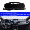 Per Renault Captur Mitsubishi ASX 2019-2026 Copri Cruscotto Tappetino Cruscotto Tappeto Tappetino Cruscotto Tappetini Anti-UV Accessori Interni