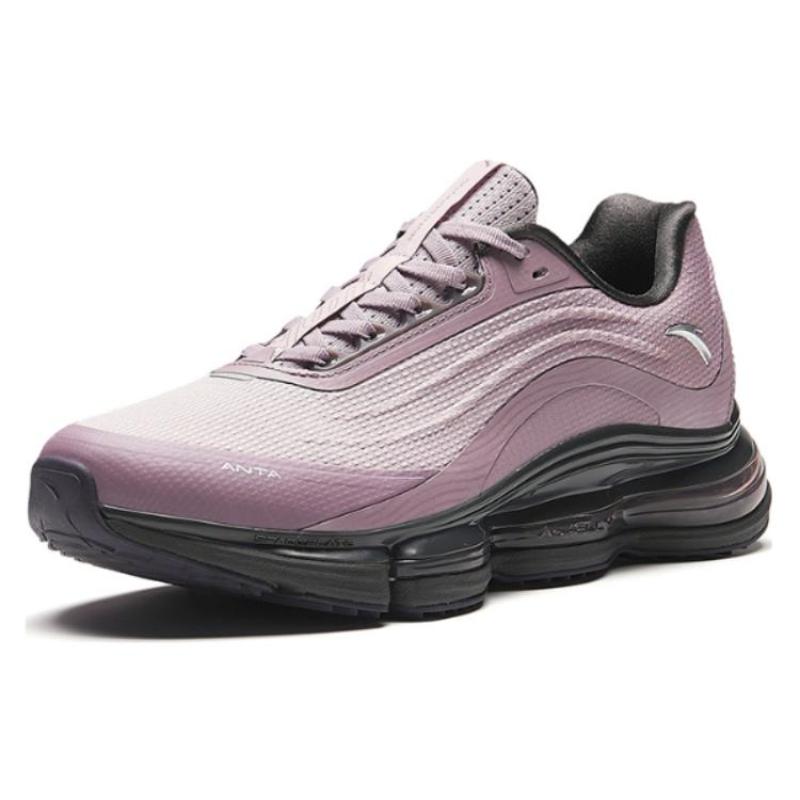 Anta Cushioning Wear-Resistant Low-Top Running Shoes Women's Purple Pink Sneakers 122415501-1