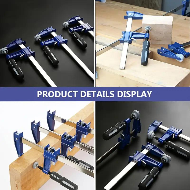 2/4 Pack Steel F Clamp Light Duty, 6 inch Bar Clamp Set, for Woodworking, Metal working, 300 lbs Load Limited