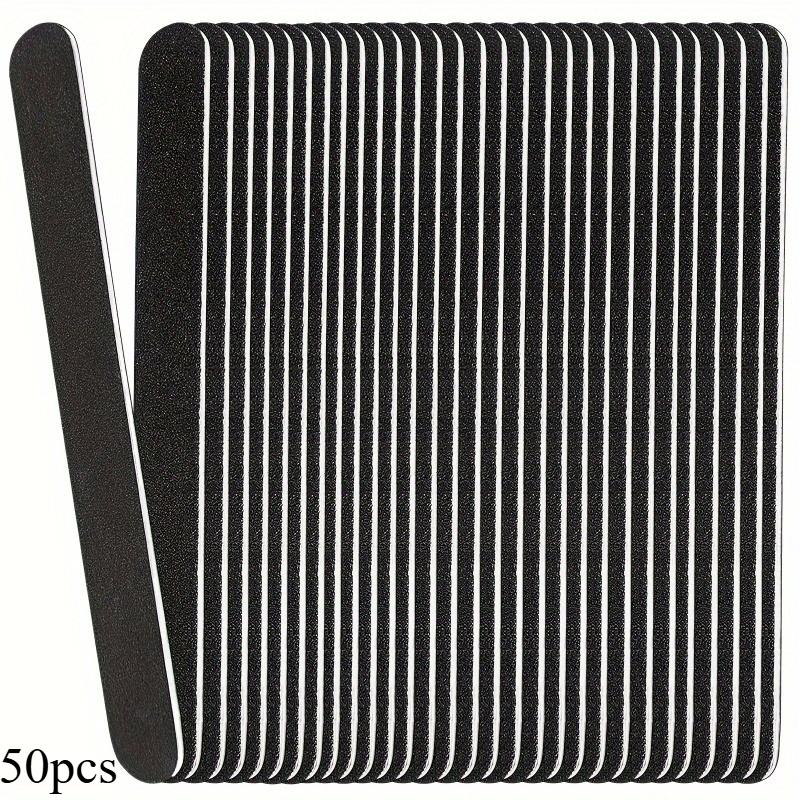 

Профессиональные двусторонние пилки для ногтей - Черные абразивные листы для маникюра и педикюра, Инструменты для полировки ногтей, для домашнего и салонного использования.