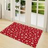 Winter Snowflakes Carpet Rug Soft Washable Anti Slip Home Living Room Sofa Mats Personalized Christmas Rug