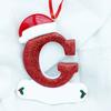 Beautifully Handpainted Crafted Resin Christmas Ornaments With 26 Alphabet Letters A To Z For Decor Stylish