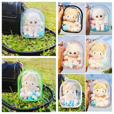 10cm Doll Outdoor Bag New Style Multicolor Doll Accessories Doll Display Box Kawaii PVC Storage Case Garage Kits