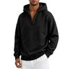 Felpa con cappuccio e zip da uomo, vestibilità larga, pullover con cappuccio, abbigliamento sportivo leggero per primavera, autunno, streetwear