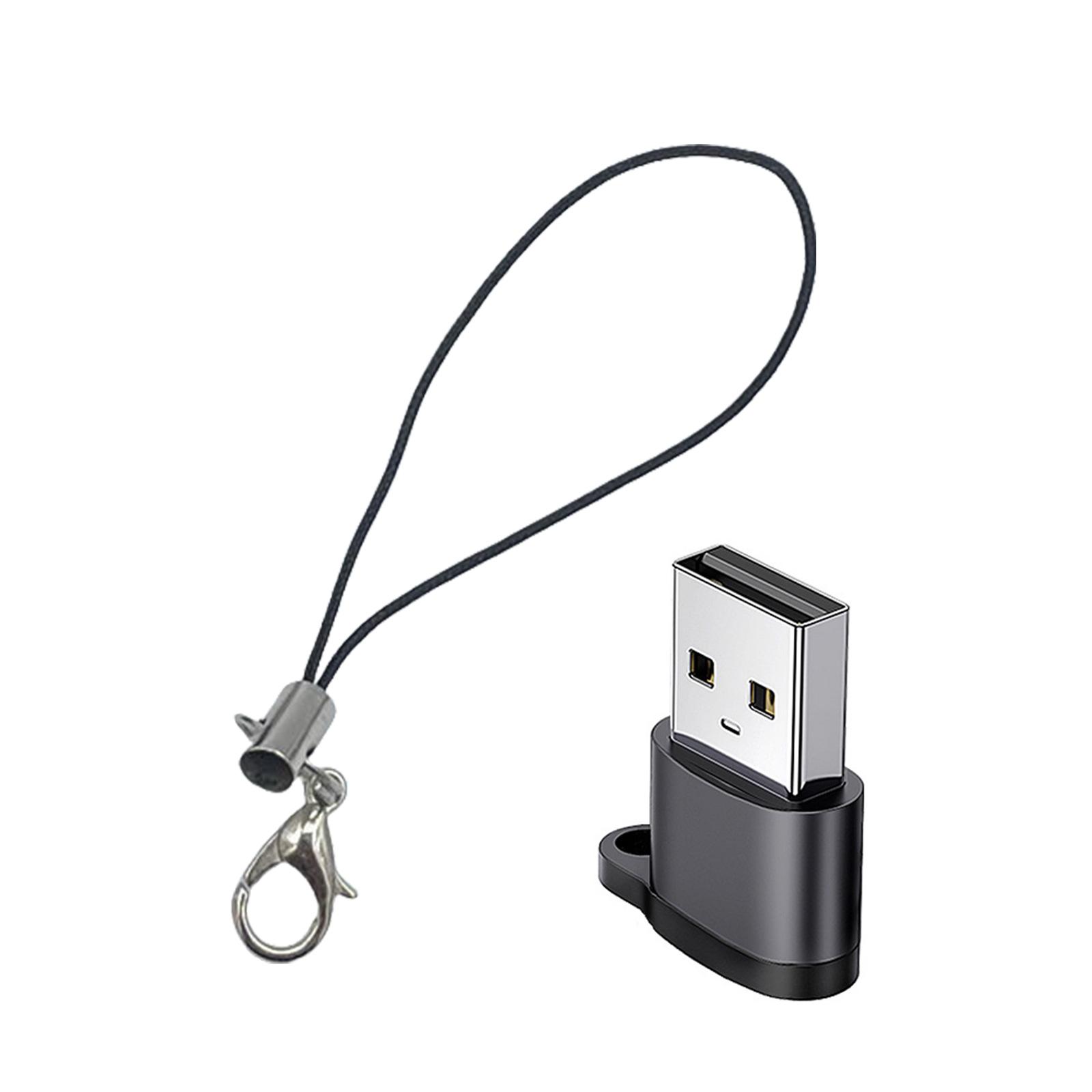 

Адаптер-конвертер USB C Female to USB A Male для быстрой зарядки и передачи данных для смартфонов, планшетов, электроники чёрный