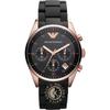 Chrono Tazio Medium Black Metal Black Men's Quartz Chronograph AR5906
