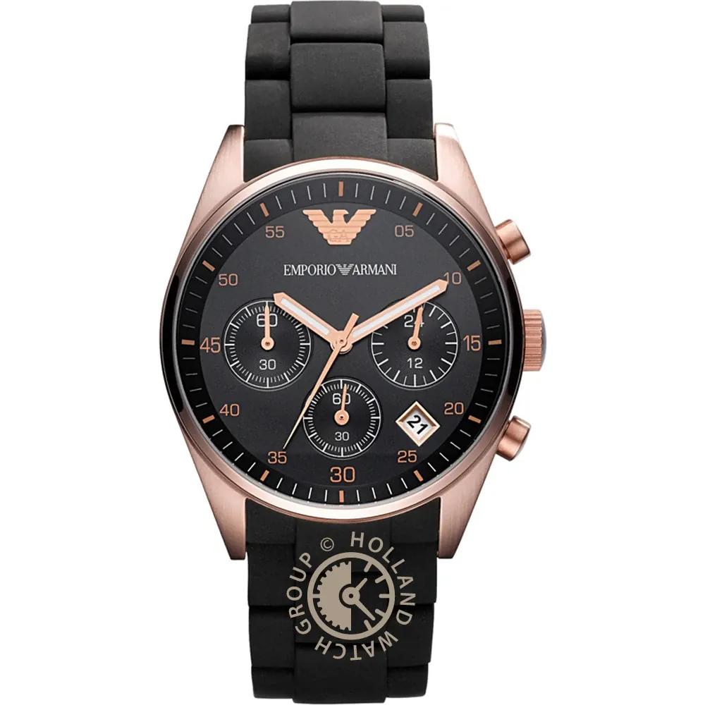 

Emporio Armani Chrono Tazio Medium Black Metal Black Men s Quartz Chronograph AR5906 чёрный