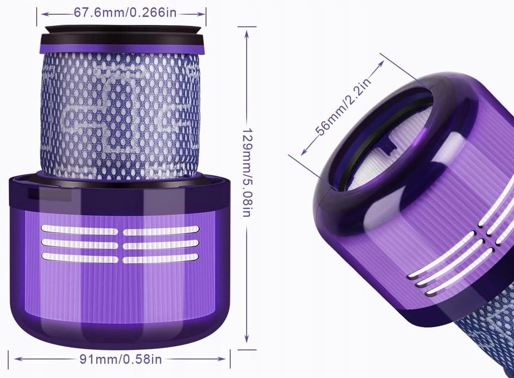 Filtry Hepa Do Dyson V11 Sv14 Sv17 Zmywalny - 4 Szt.