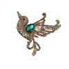 Weiman Cute Animal Multi Color Crystal Rhinestone Bird Zinc Alloy Children's Wedding Engagement Brooch Pins