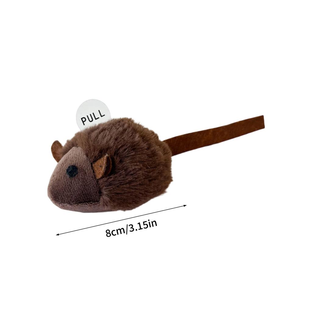 Interactive Mouse Cats Toy with Squeaky Sound Automatic Mouse Toy for Indoors Cats Electronic Mouse Toy for Selfs Play
