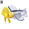 Motorcycle Car Electric LED Colorful Lights Rotatable Airplane Wind-Powered Airplane Decor Car Motorcycle Bikes Bicycle Decor