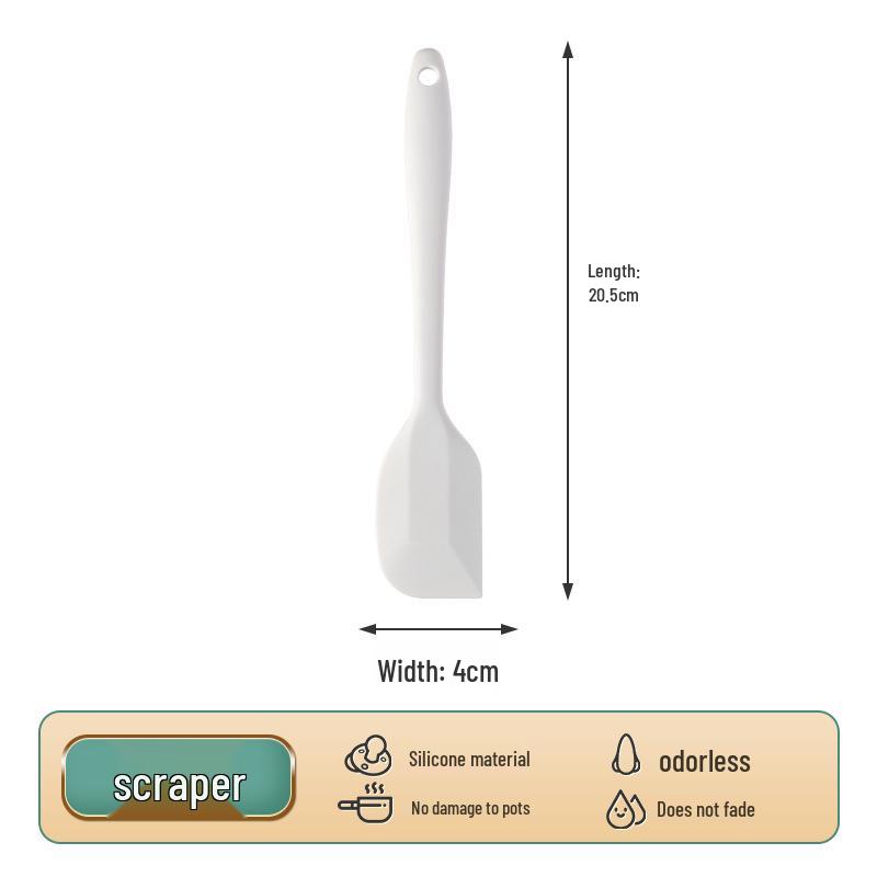 Extra Large Multifunctional Silicone Spatula Set: Baking, Mixing, Jam, Cream & Cake Spatulas.