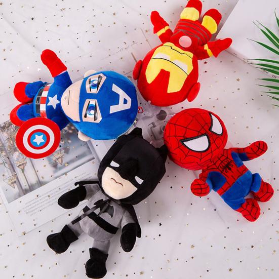 Plush Doll The Avengers Series Decorative Soft Texture Spiderman and His Amazing Friends Stuffed Dolls for Superhero Fans