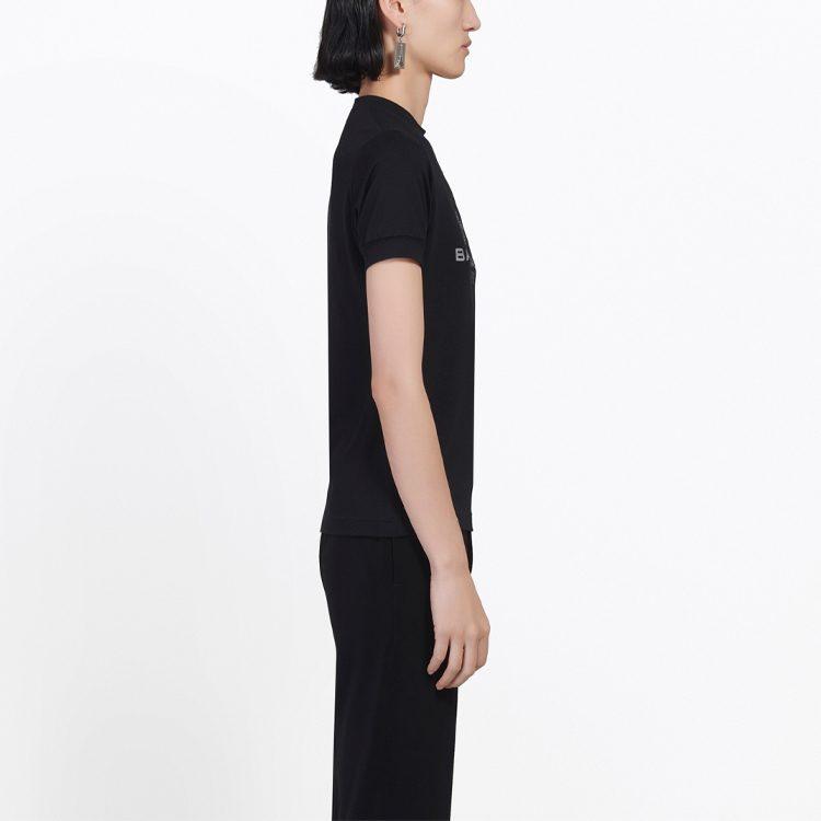 Balenciaga T Shirt Women's Black Regular Fit 594603TGV471000