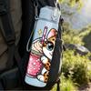 1PC Kitty Cat Drinking Milkshake Print 750ml Color Plastic Sports Water Bottle Leakproof Flip Straw Lid Suitable for Sports Office Home Use