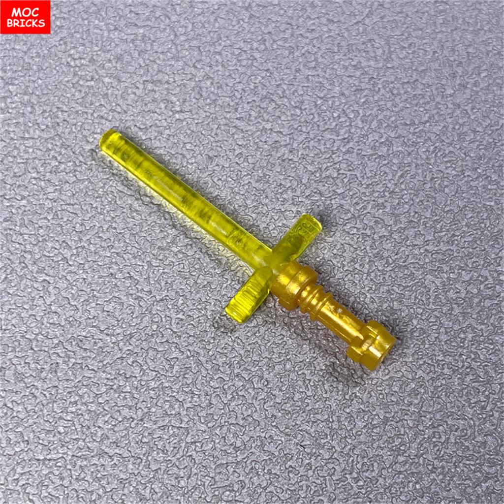 Mattoncini MOC Action Figure 4cm Elsa di Spada Barra 4L 2L Lama Spada Laser Incrociata 21699 64567 Blocchi da Costruzione Assemblati Giocattolo per Bambini