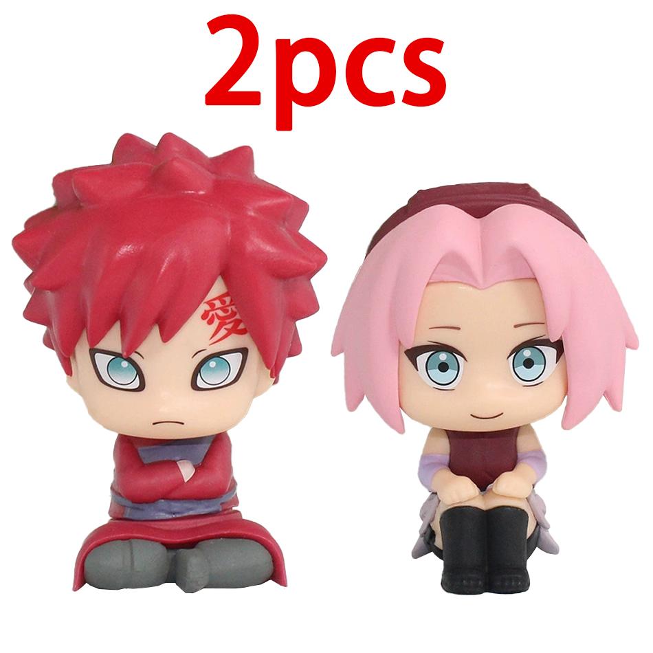 Naruto Anime Figure Naruto Kakashi Action Figure Q Version Kawaii Sasuke Itachi Figurine Car Decoration Collection Model Toy