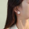 Elegant Jasmine Flower Stud Earrings – Light, Luxurious, and Exquisite Fashion for Women.