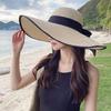 Fashion Oversize Summer Sun Hat Sun Protection Big Brim Straw Hat Breathable Casual Beach Cap for Women