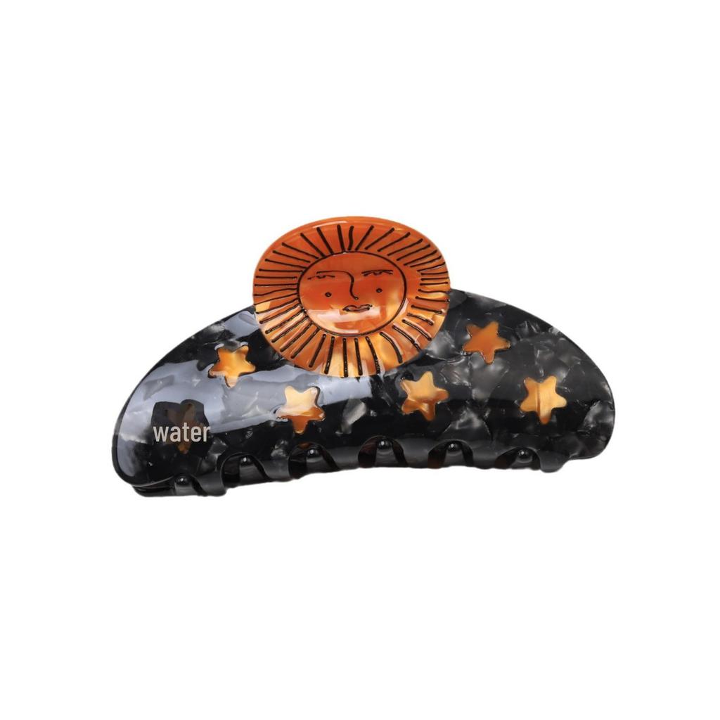 Evropská a americká sponka do vlasů Šnek Slunečnice Andělské vlasy - Acetátová dámská žabka Vlasový doplněk