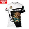 20253D Digital Printing Mexican Coat of Arms Series Large Size Casual Fashion Short Sleeves
