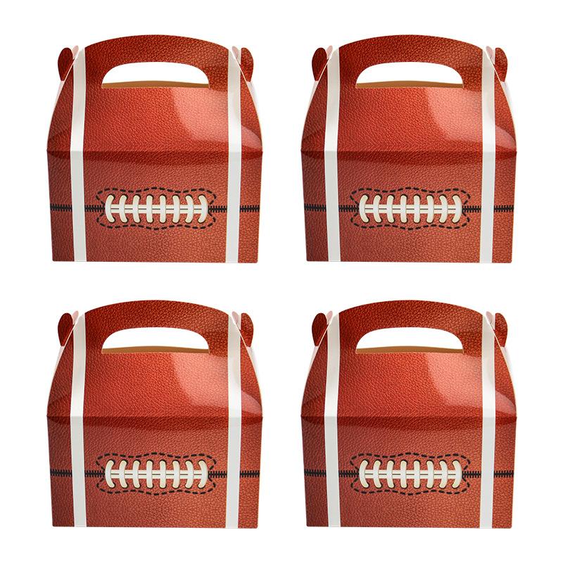 

Super Bowl Theme Rugby Carton Party Supplies Candy Box Packaging Carrying Box