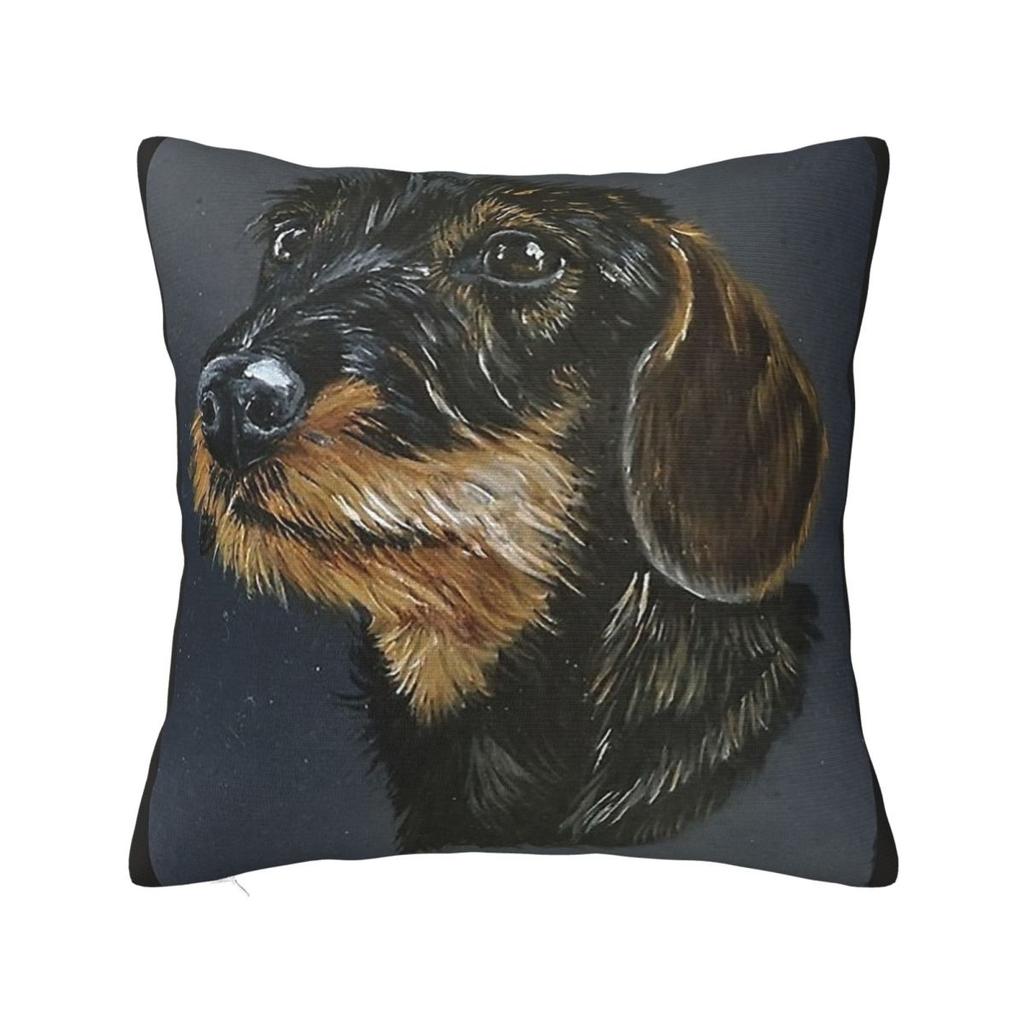 My Lovely Daschund Pillow Case Dachshund Wiener Sausage Doxie Dog Cushion Cover Awesome Zipper Decorative Pillowcover for Seat