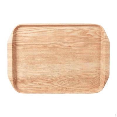 Melamine Serving Tray Decorative Platter for Food Cookie Appetizer Restaurant Fruit BBQ