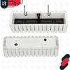 Flowerpot Balcony Terrace Box With Hooks Irrigation System White 60Cm