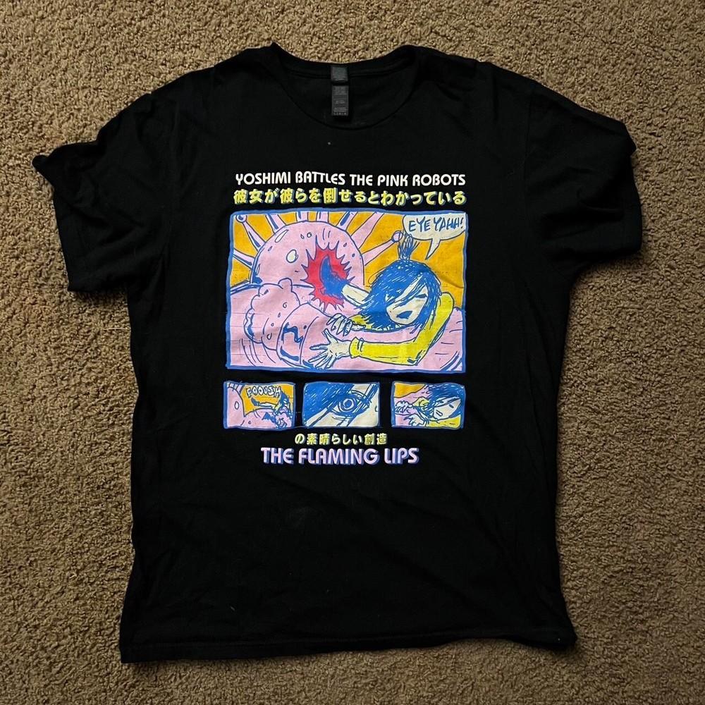 The Flaming Lips Yoshimi Battles the Pink Robots short sleeve shirt KV35024 Unisex T-Shirt L