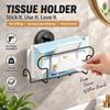 Rust Resistant Paper Holder No Drill Installation Wet Wipe Storage Rack  Kitchen Bathroom