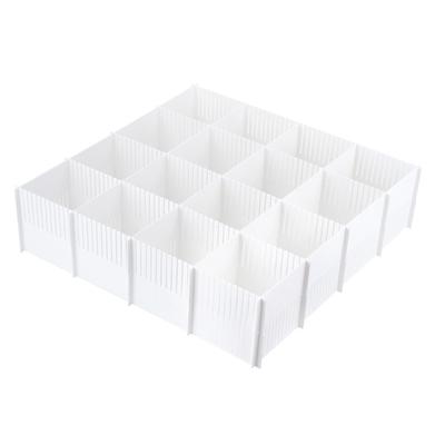 Diy verstellbare Schubladenteiler Kombination Trennwand platzsparend Kleiderschrank Schrank Trenner für Unterwäsche Socken