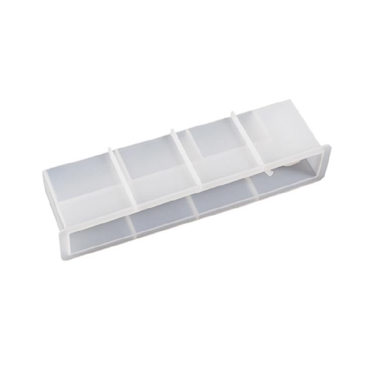 Rectangle Incenses Holder Silicone Molds Candle Holder Resin Molds Easy to Clean