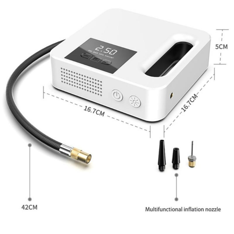 Araba Hava Kompresörü 12V Taşınabilir Elektrikli Araba Hava Pompası Mini Lastik Şişirme Makinesi Otomatik Lastik Pompası Yüksek Basınçlı Lastik Hava Şişirme Pompası