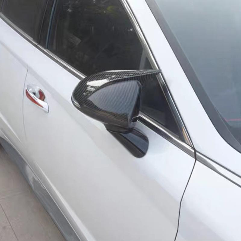 Carbon Fiber Horn Cover for 2020-2022 Hyundai Sonata Rearview Mirror Trim