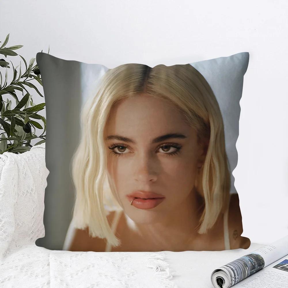 1PC Singer Martina Stoessel TINI Pillow Case Sofa Decorative Home Double-sided Printing Short Plush Cute Cushion Cover
