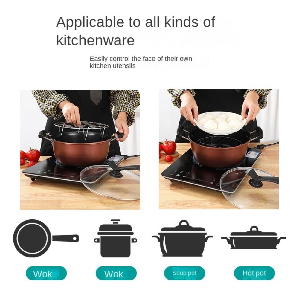 Durable 19cm Air Fryer Baking Rack Stainless Steel Round Steamer Rack Oven Grill Racks for Cosori Gourmia Foodi