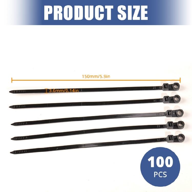 100Pcs Nylon Cable Ties Adjustable locking Cord Ties Straps fot Indoor and Outdoor Cable Management Cable Ties