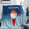 Custom Name,Real Club Celta De Vigo Printed Flannel Blanket, Soft Throw for Bedroom Sofa, Washable, Christmas Present, Great Gift.