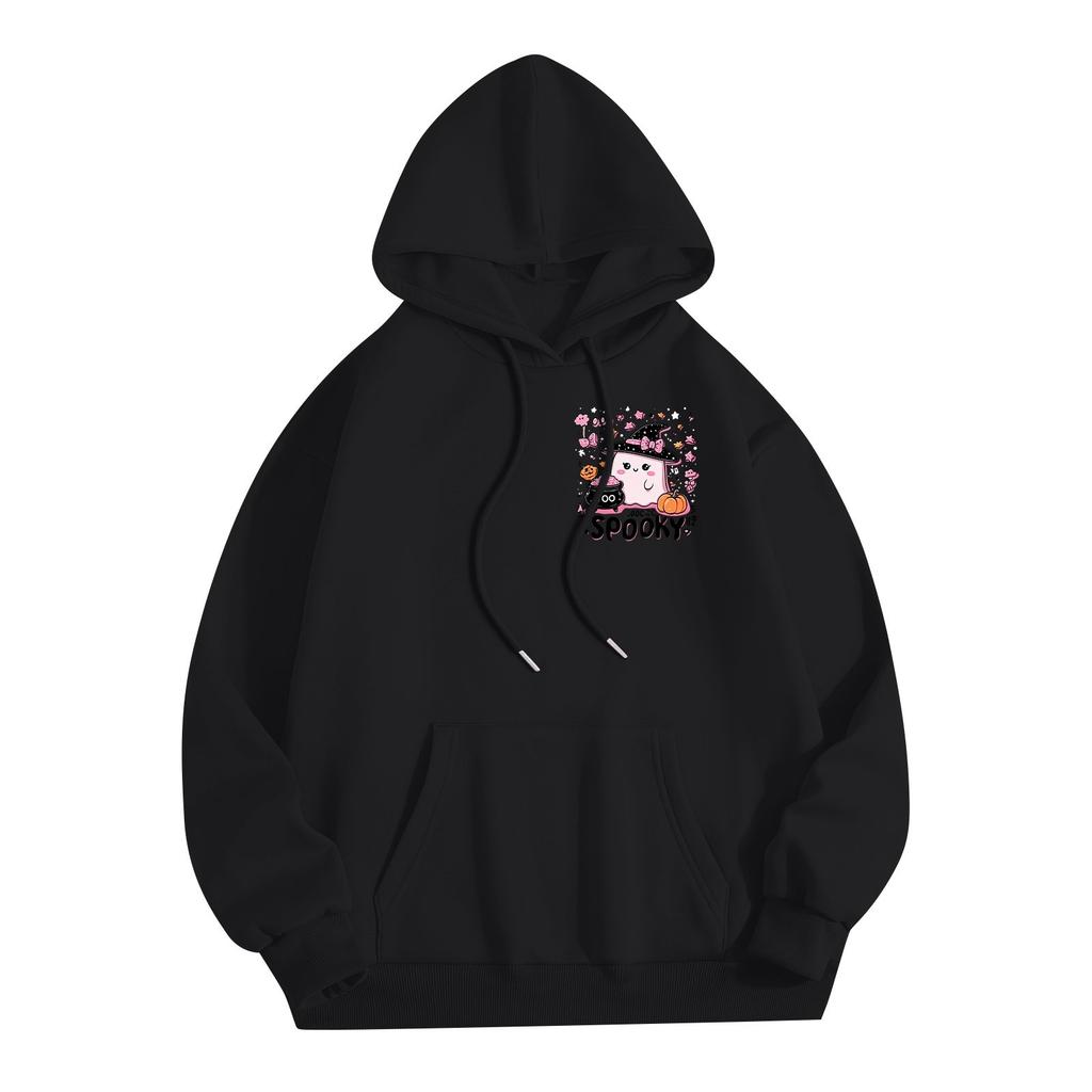 Women's Casual Fashion Halloween Printed Leisure Hooded Sweatshirt With Pockets